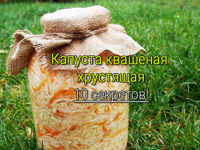 квашеная капуста на зиму